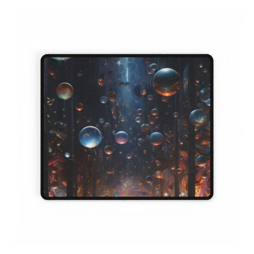 Celestial Art Gallery: Wide-Angle Shot of Cosmic Masterpieces - Desk Mat