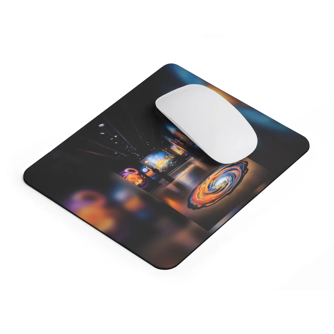 Celestial Art Gallery: Wide-Angle Shot of Space - Mouse Pad