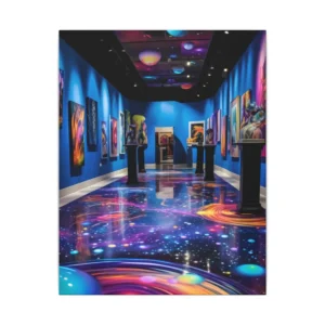 Galaxy Floor Art Gallery Canvas Print