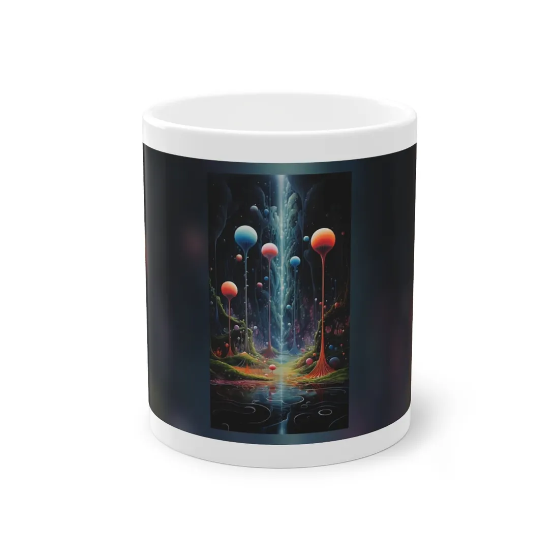 Celestial Dreams: Soft Blue Art Gallery - Mug