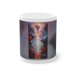 Lone Figure on Reflective Path Mug