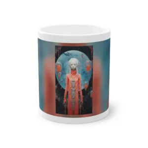Figure Under Blue Moon Mug