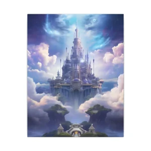 Floating Sky Castle Canvas Print