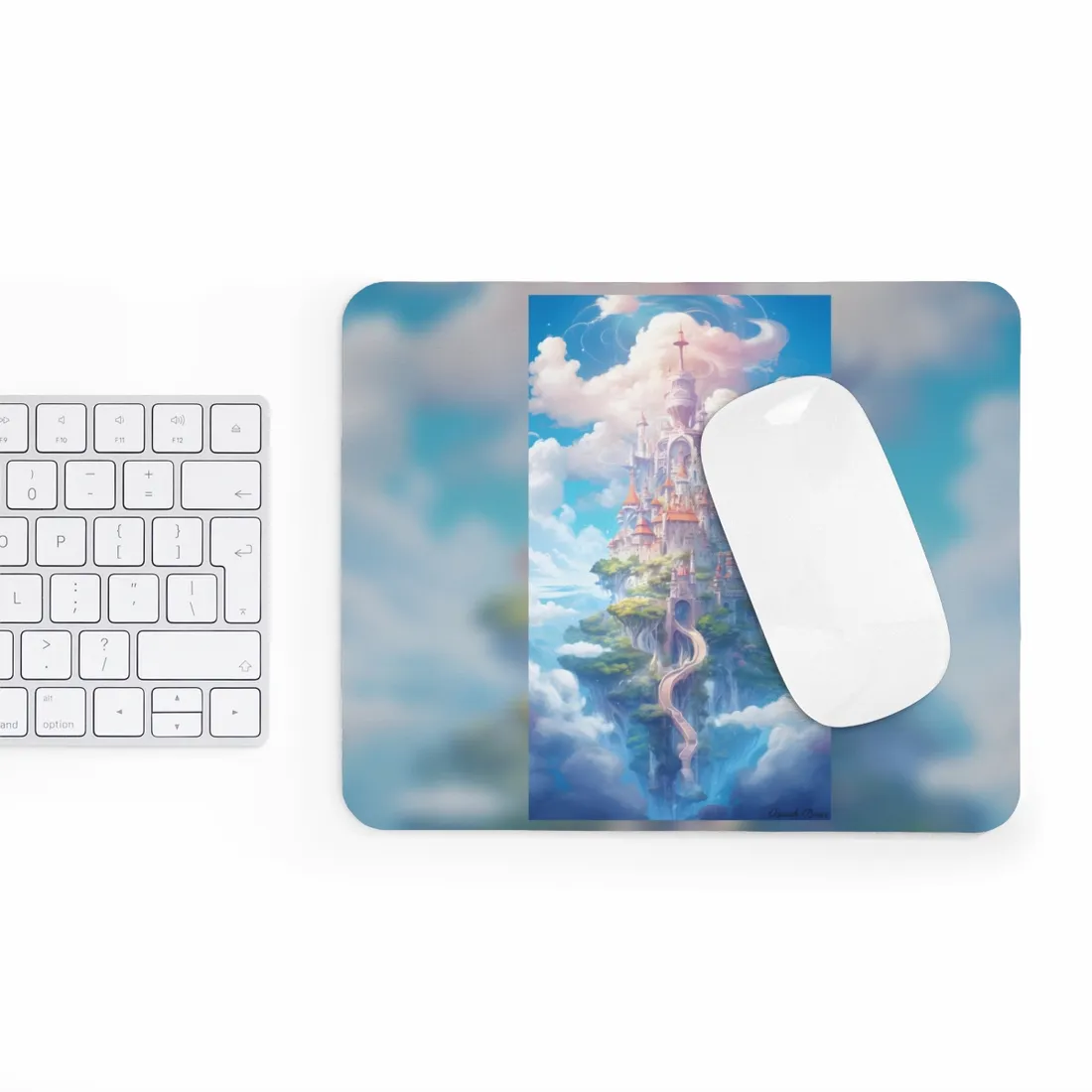 Celestial Fantasy Floating City: Dreamy - Mouse Pad