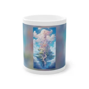 White Castle with Orange Roofs Mug