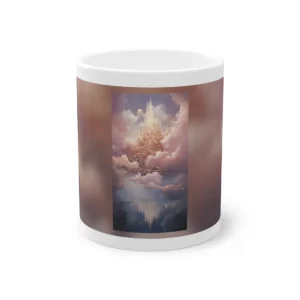 Golden Castle in Clouds Mug