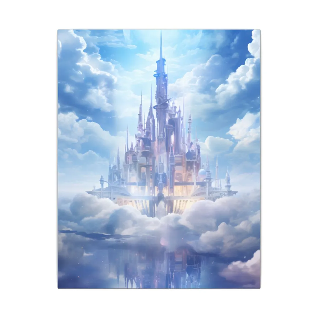 Celestial Fantasy Realm: Floating City in the Sky - Canvas