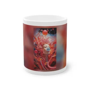 Woman Blowing Bubble Gum Mug