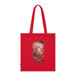 Woman Blowing Bubble Gum Tote Bag