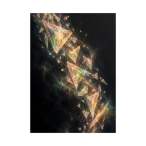 Crystal Triangles in Nebula Poster
