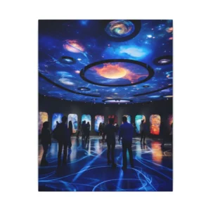 Galaxy Ceiling Exhibition Hall Canvas Print