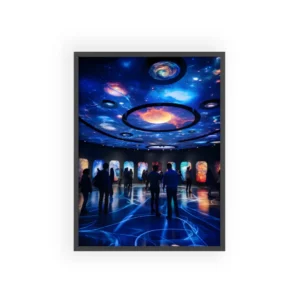 Galaxy Ceiling Exhibition Hall Framed Poster