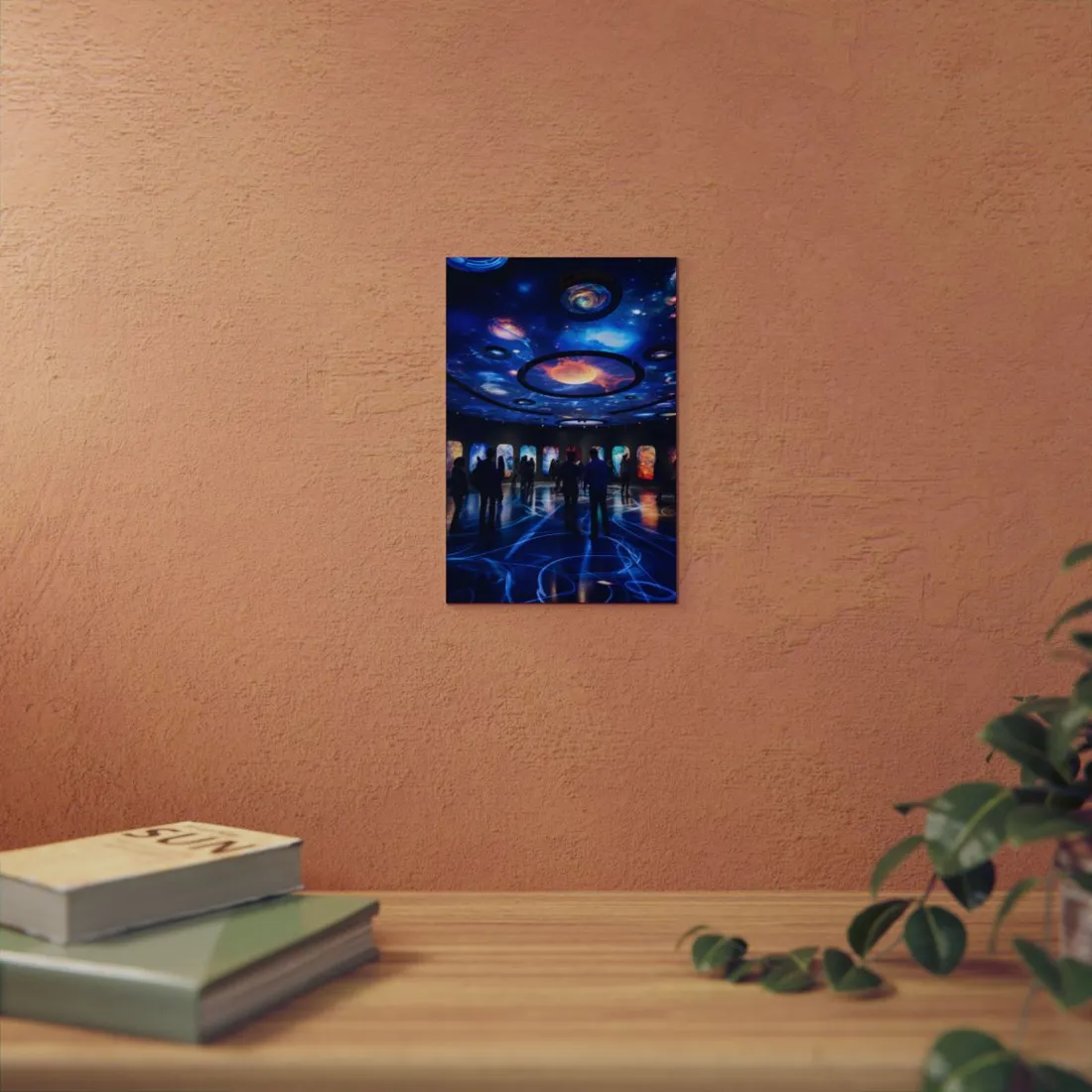 Celestial Starry Night: Planetary - Metal Poster