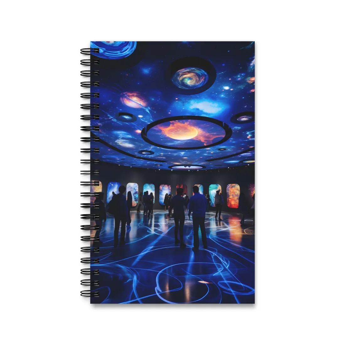 Celestial Starry Night: Planetary - Spiral Notebook