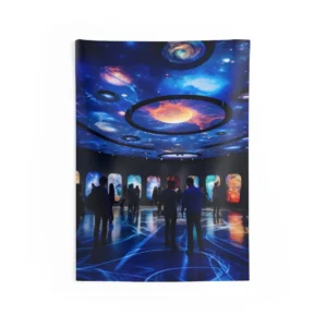 Galaxy Ceiling Exhibition Hall Wall Tapestry