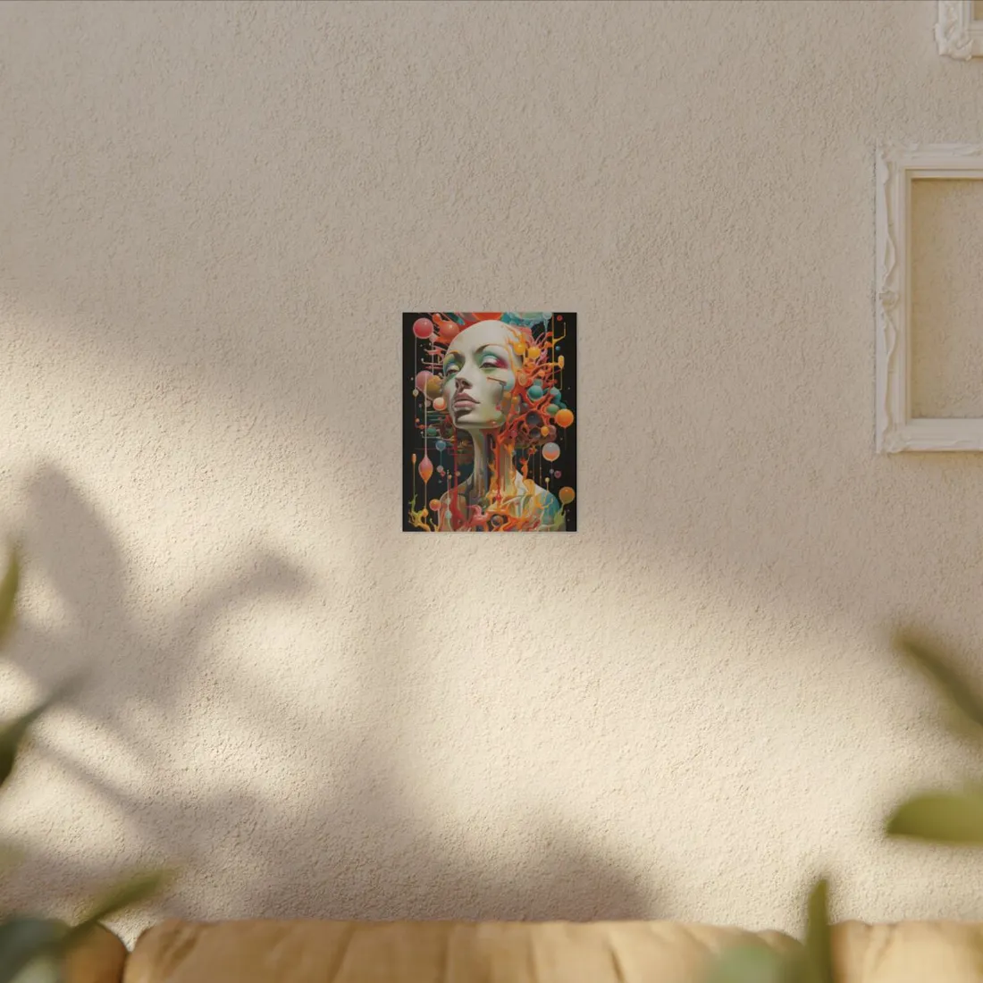 Celestial Wonder: Starry Night Sky with Comet - Canvas