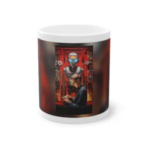 Woman and the Robot Mug