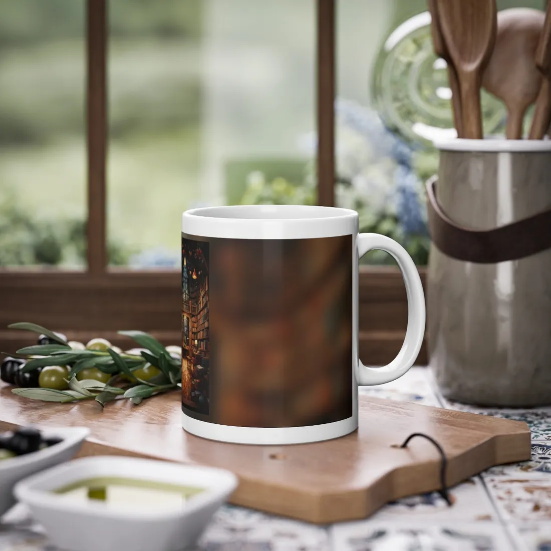 Charming Magical Bookshop: Cozy Book Lover's Paradise - Mug