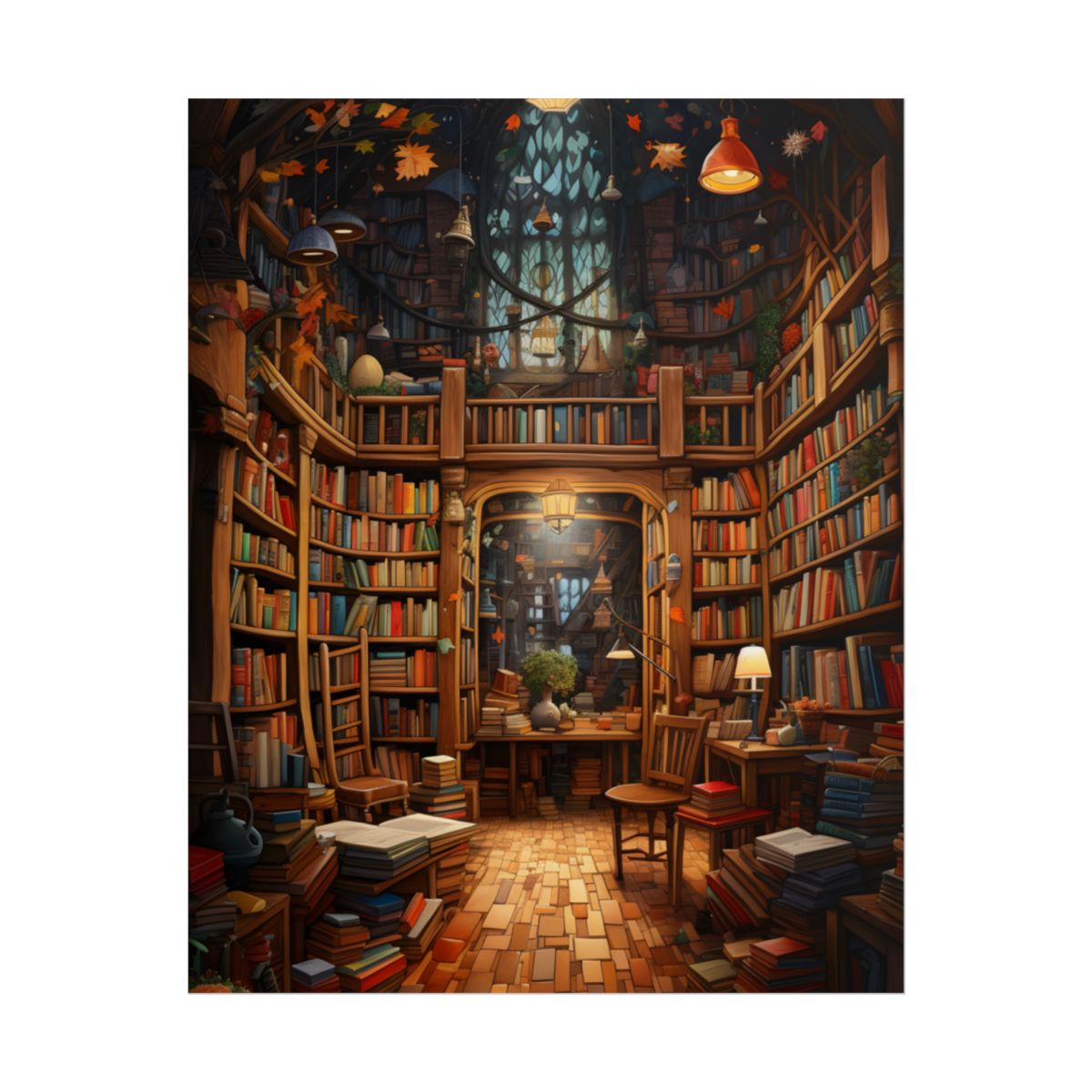 Charming Magical Bookshop: Cozy Book Lover's Paradise - Poster