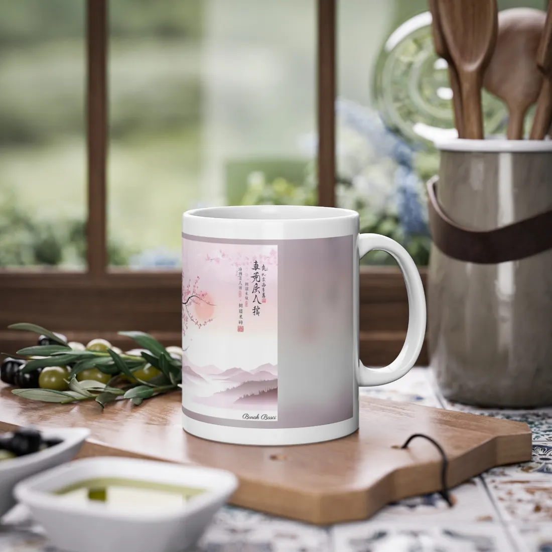 Cherry Blossom Beauty: Japanese Nature Art - Mug
