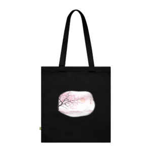 Cherry Blossom Mountain Mist Tote Bag