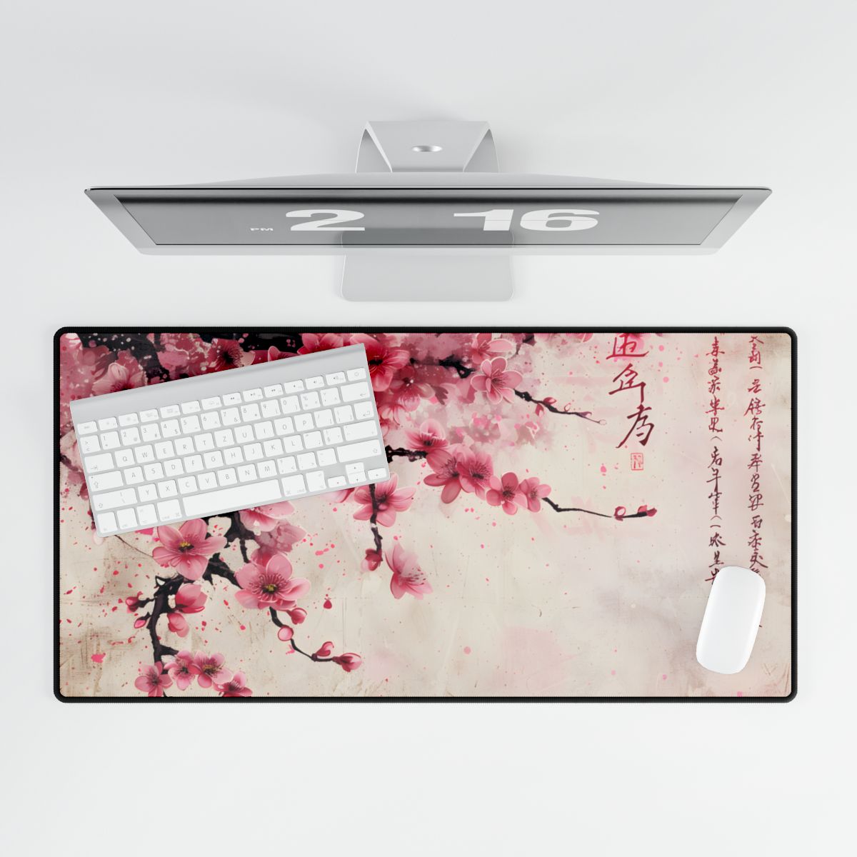 Cherry Blossom Dreams: Japanese Art in Full Bloom - Desk Mat