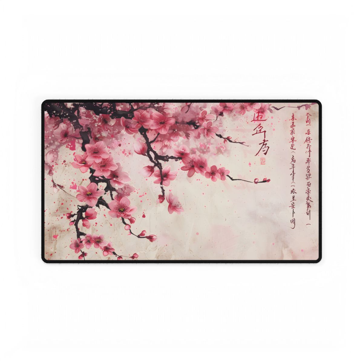 Cherry Blossom Dreams: Japanese Art in Full Bloom - Desk Mat