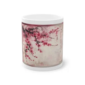 Pink Cherry Blossom Branch Mug