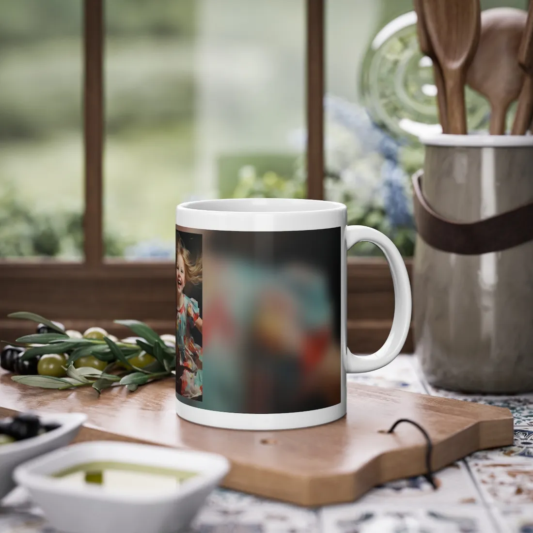Childhood Innocence Portrait: Intimate Young Boy - Mug