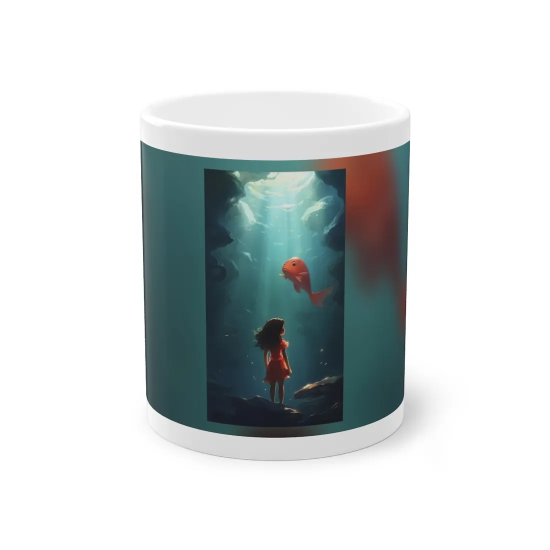 City Life on a Clamshell: Digital Artwork of Urban Technology - Mug