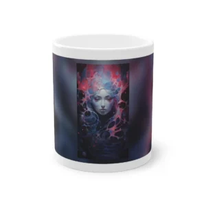 Woman with Swirling Blue Tendrils Mug