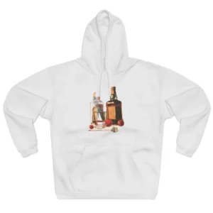 Whiskey Bottles and Glass Hoodie