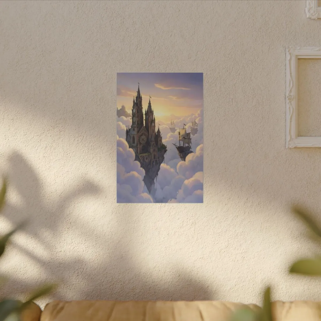 Clockwork Castles Above the Cloud Sea - Canvas