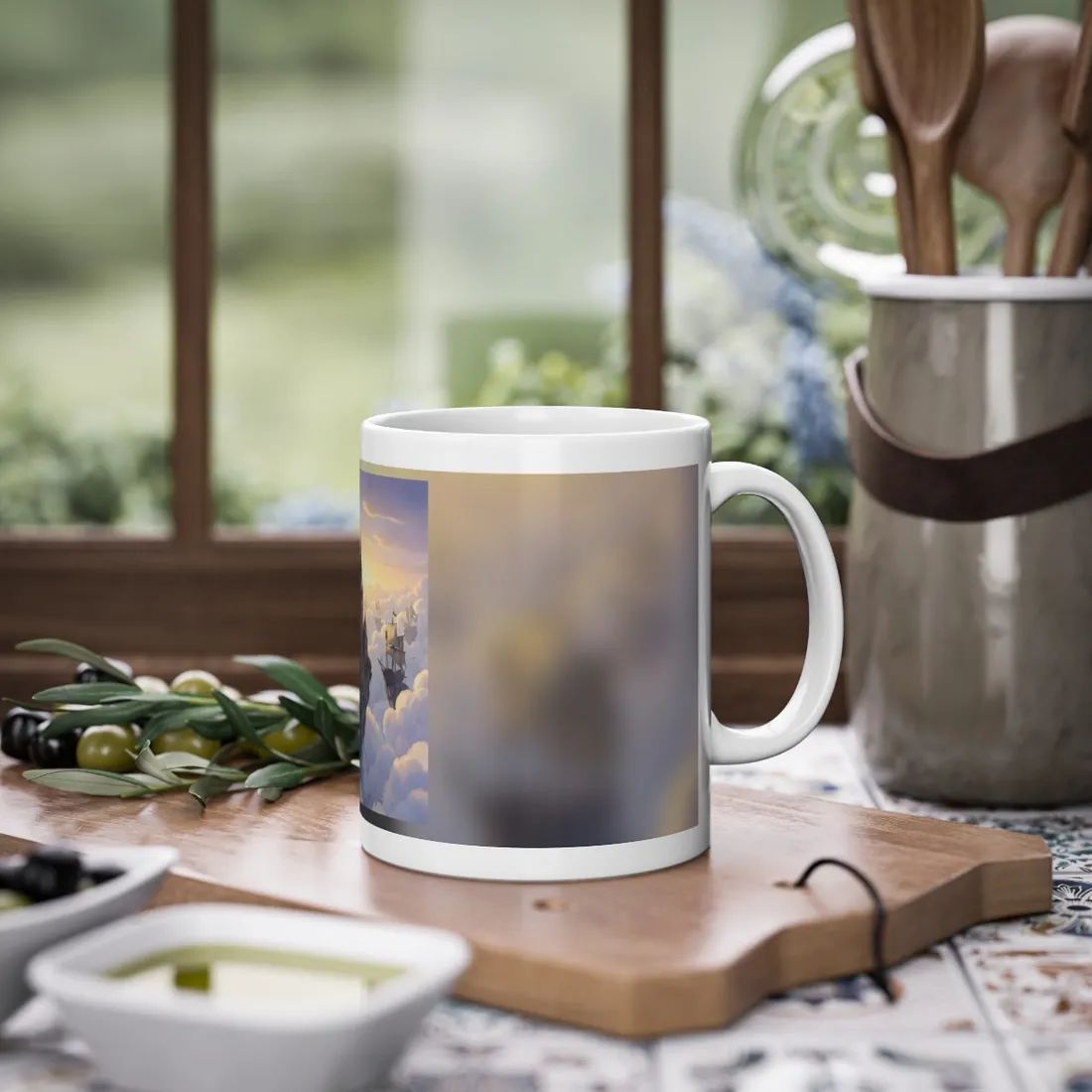 Clockwork Castles Above the Cloud Sea - Mug