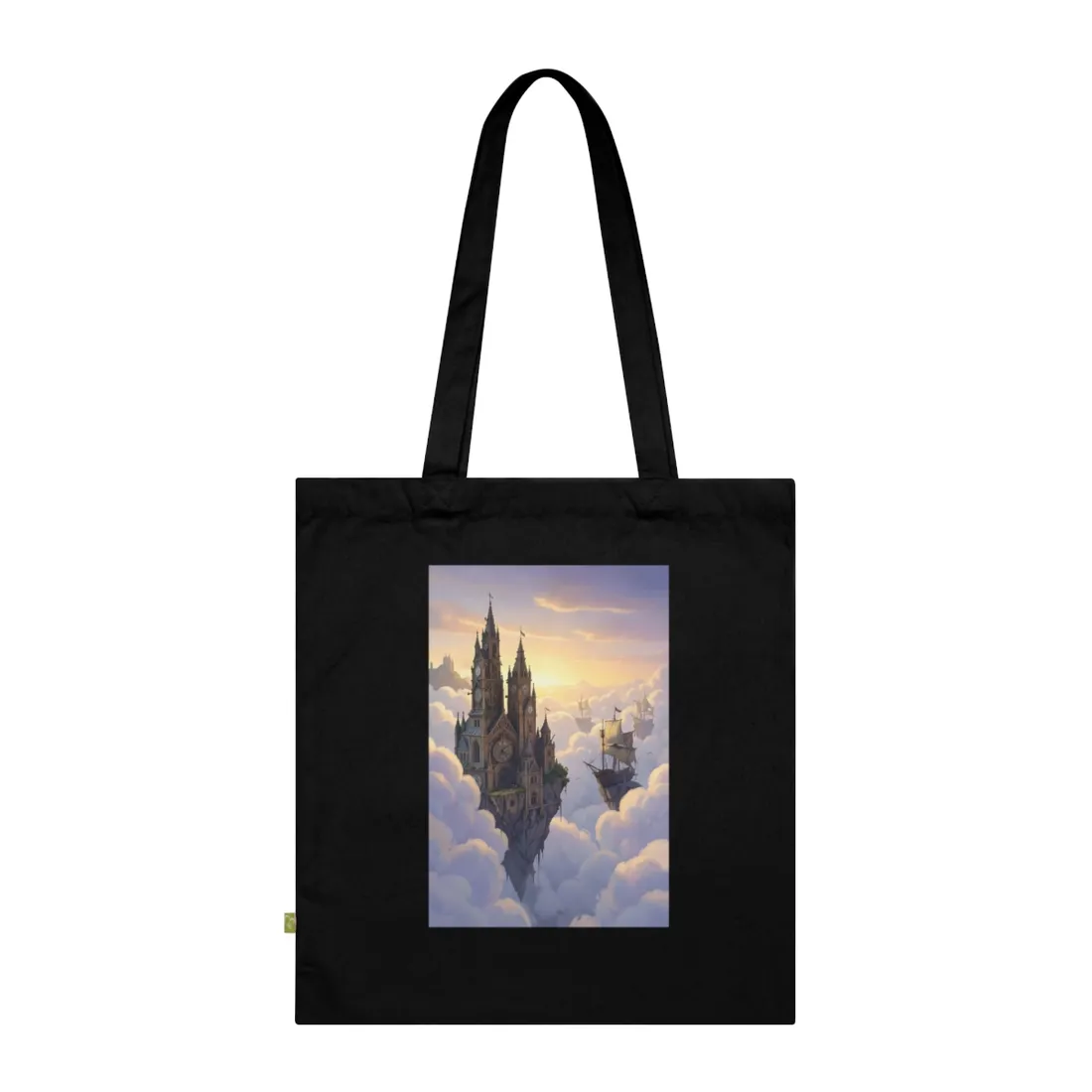 Clockwork Castles Above the Cloud Sea - Tote Bag