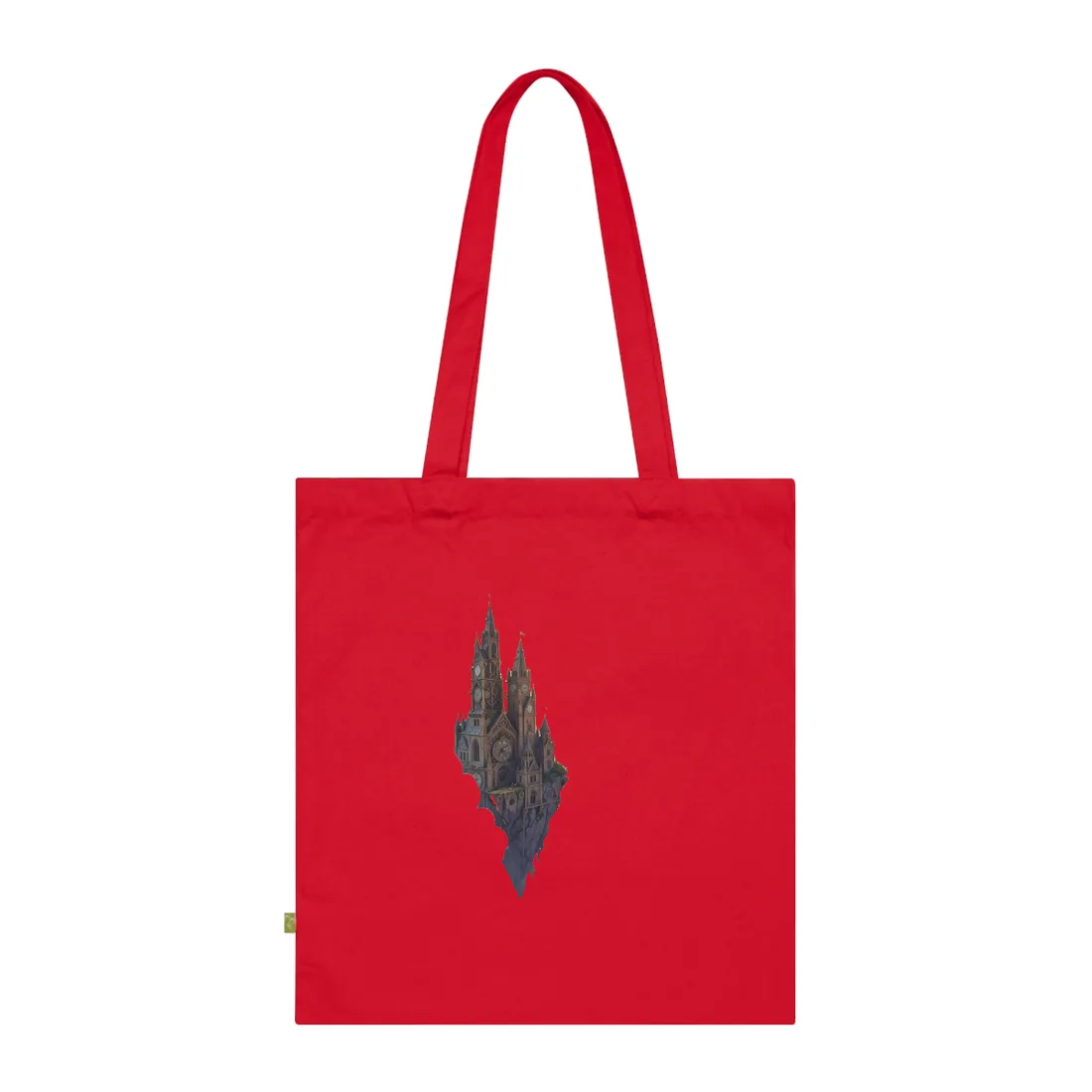 Clockwork Castles Above the Cloud Sea Tote Bag - Tote Bag (Classic Red)