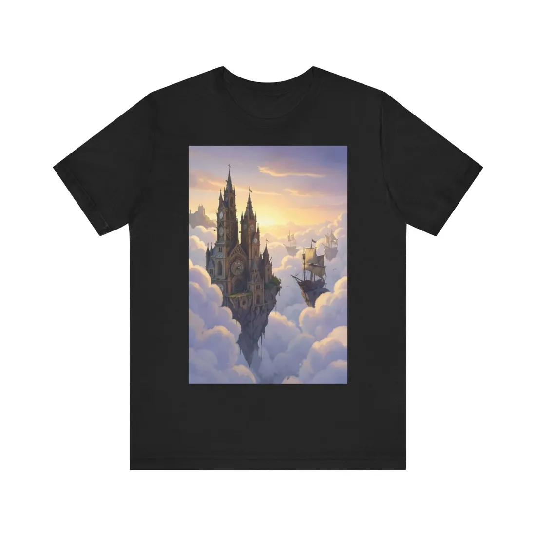 Clockwork Castles Above the Cloud Sea - T-Shirt
