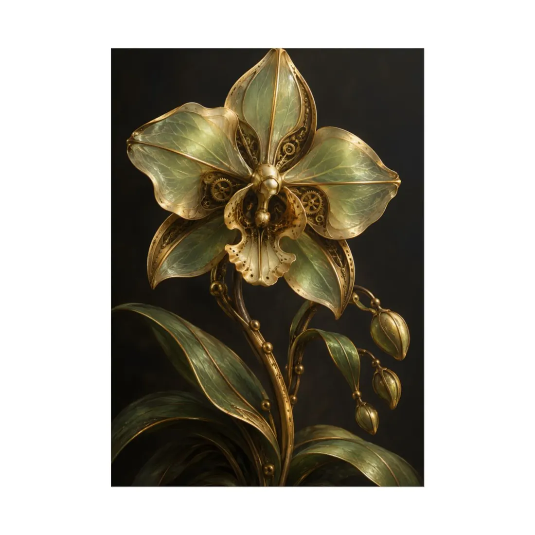 Clockwork Orchid Garden - Poster