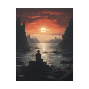 Sunset Contemplation Canvas Print