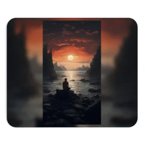 Sunset Contemplation Mouse Pad