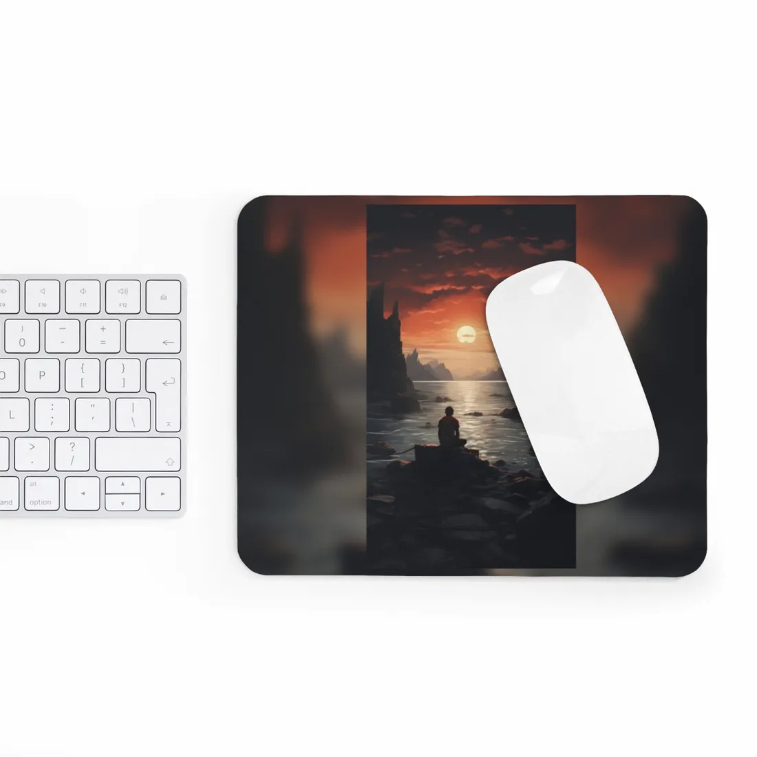 Close-Up Candid Moment: Handwriting with Pen - Mouse Pad