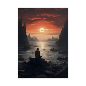 Sunset Contemplation Poster