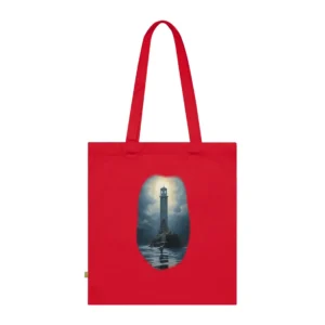 Lighthouse in Storm Tote Bag