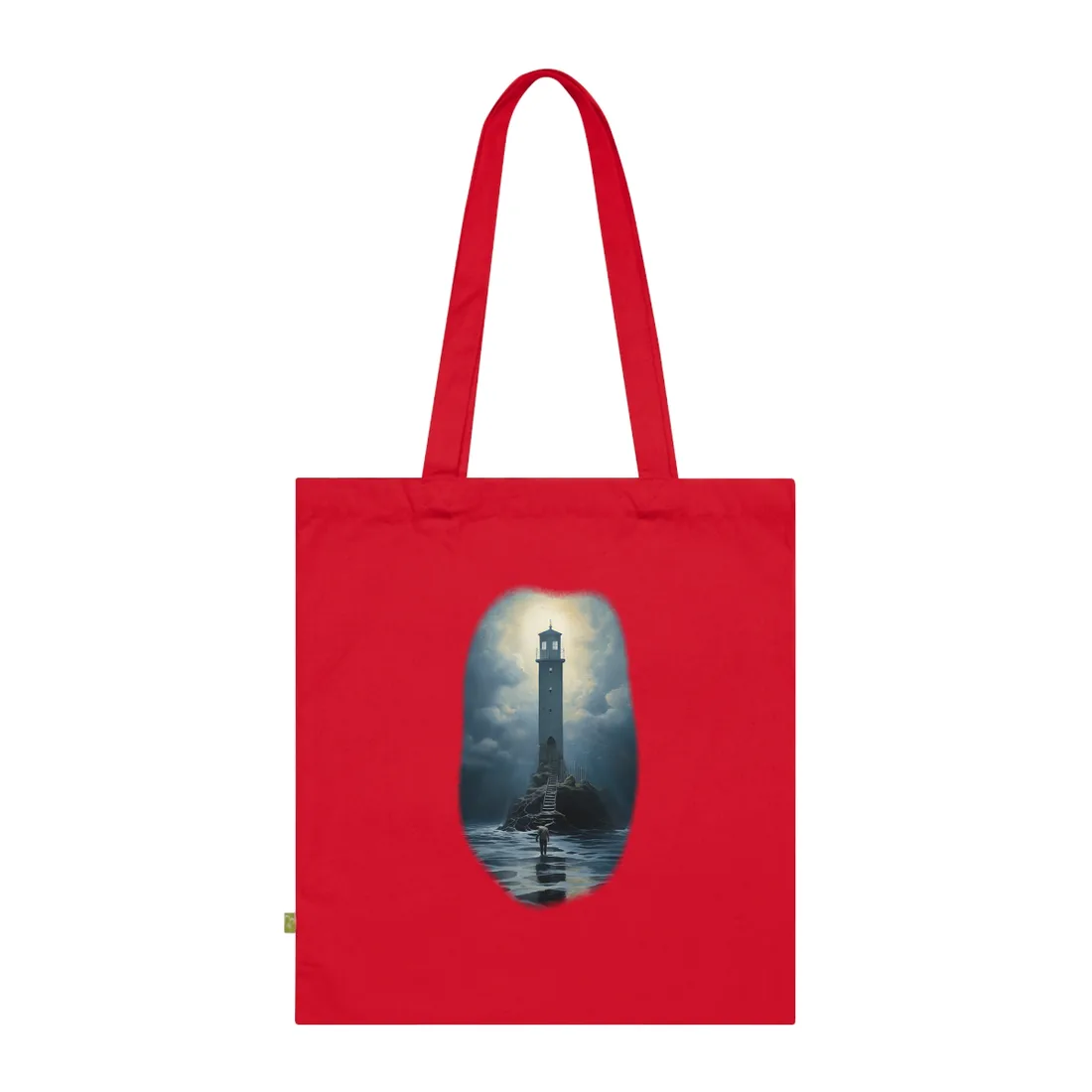 Close-Up Handheld Circular Pattern: Unique Artwork Detail Tote Bag - Tote Bag (Classic Red)