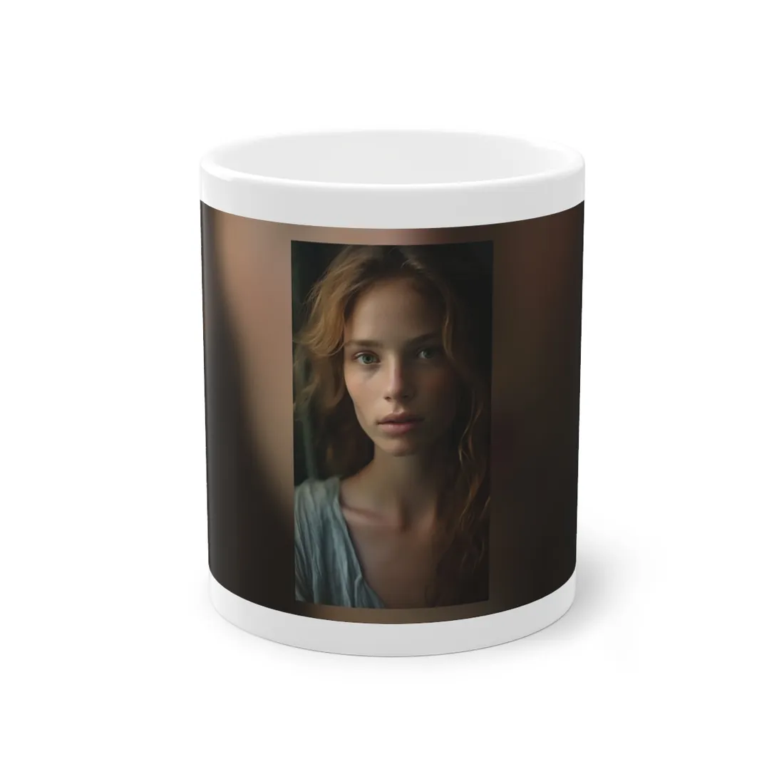Close-Up Joy: Light Blue Eyes - Mug