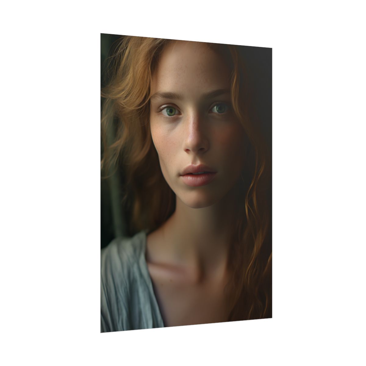 Close-Up Joy: Light Blue Eyes - Poster