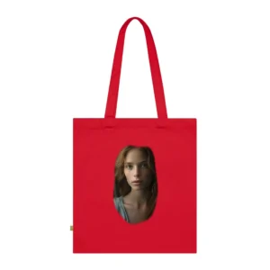 Woman Portrait with Freckles Tote Bag