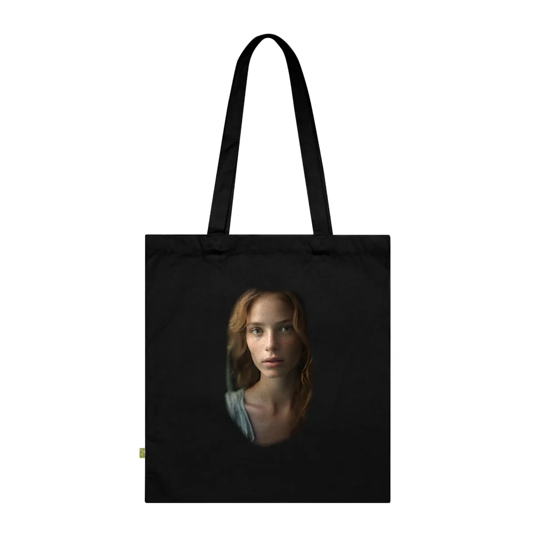 Close-Up Joy: Light Blue Eyes Tote Bag - Tote Bag (Black)