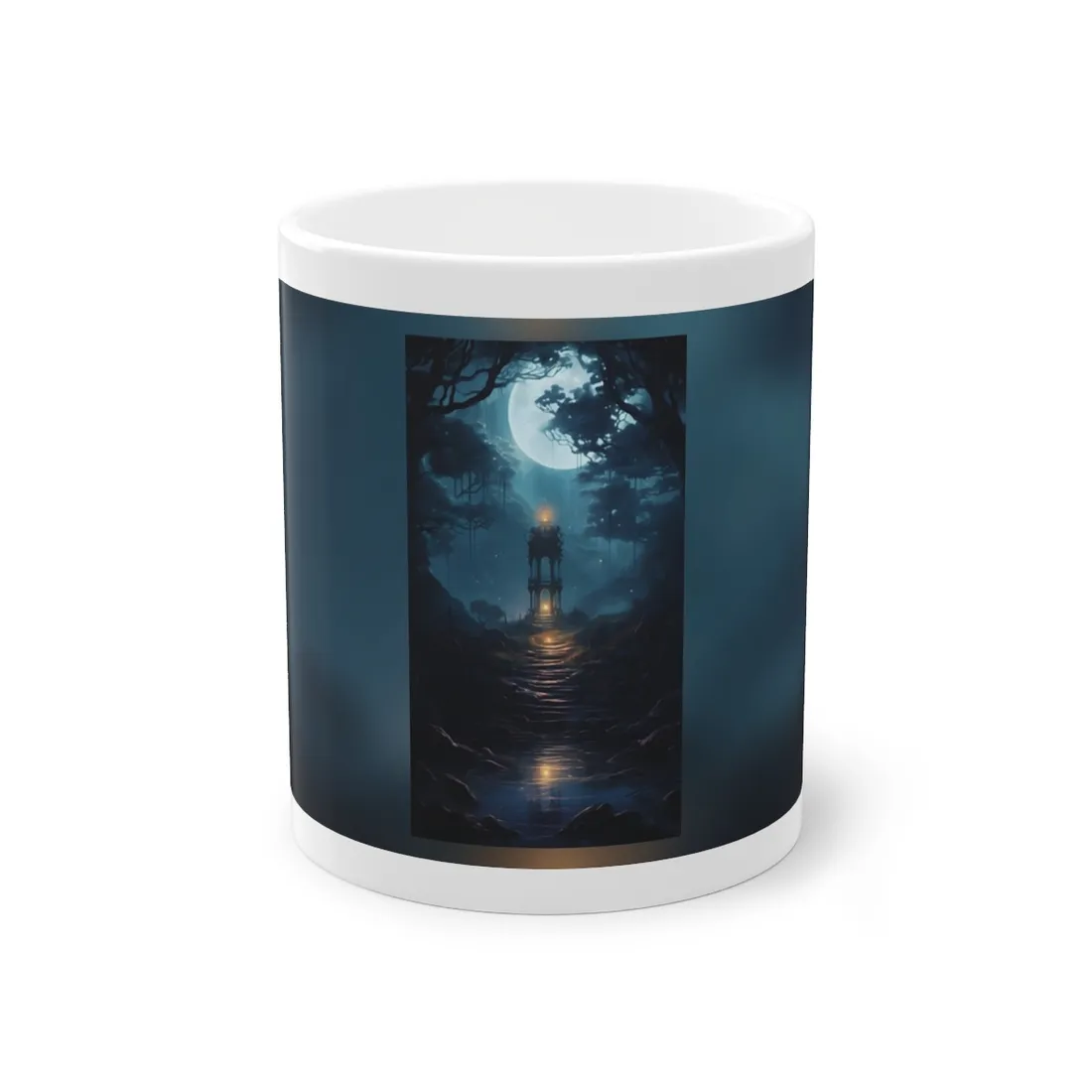Close-Up Metallic Product: Smooth Cylindrical Device - Mug