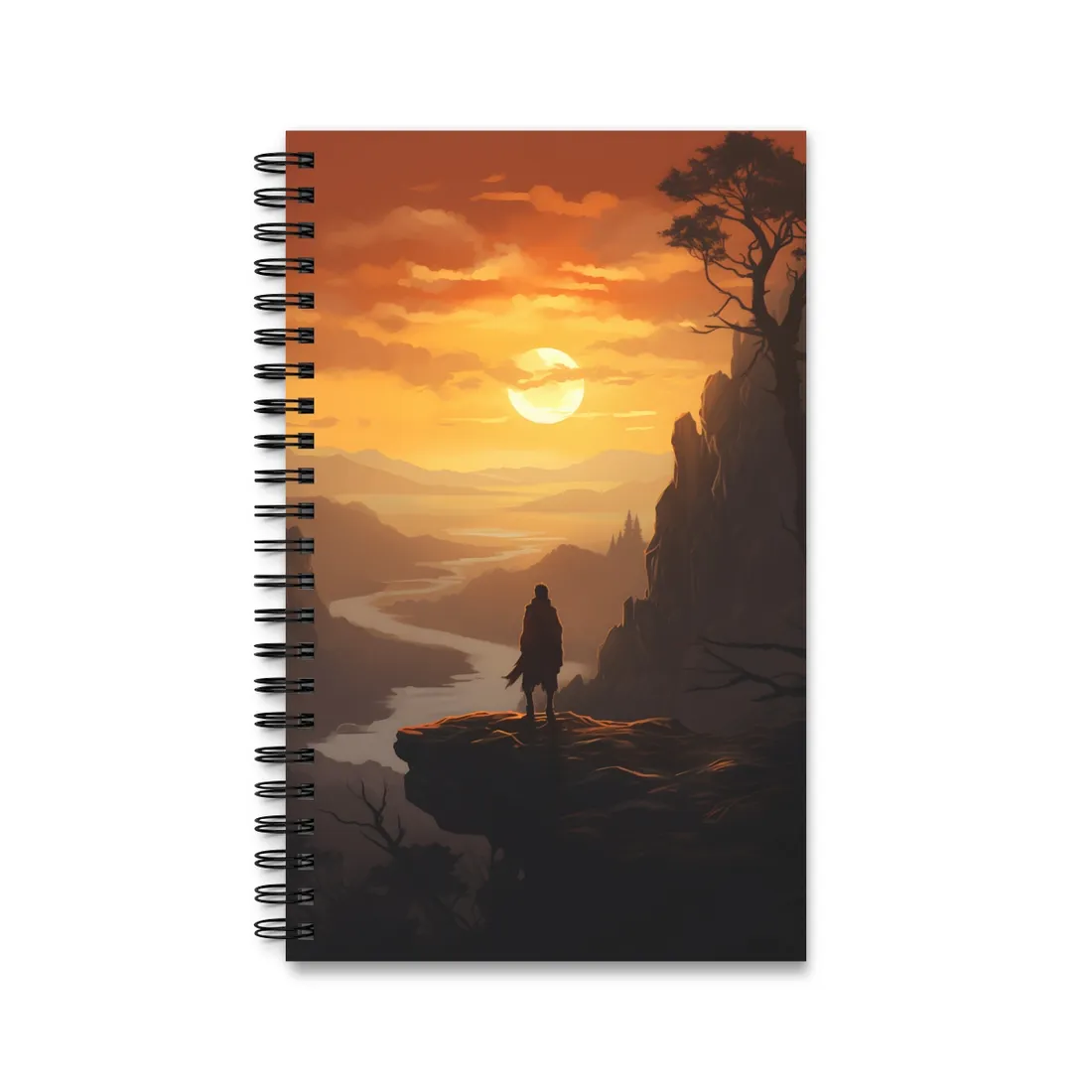 Close-Up of Woman's Hands Holding Unreadable Text - Spiral Notebook